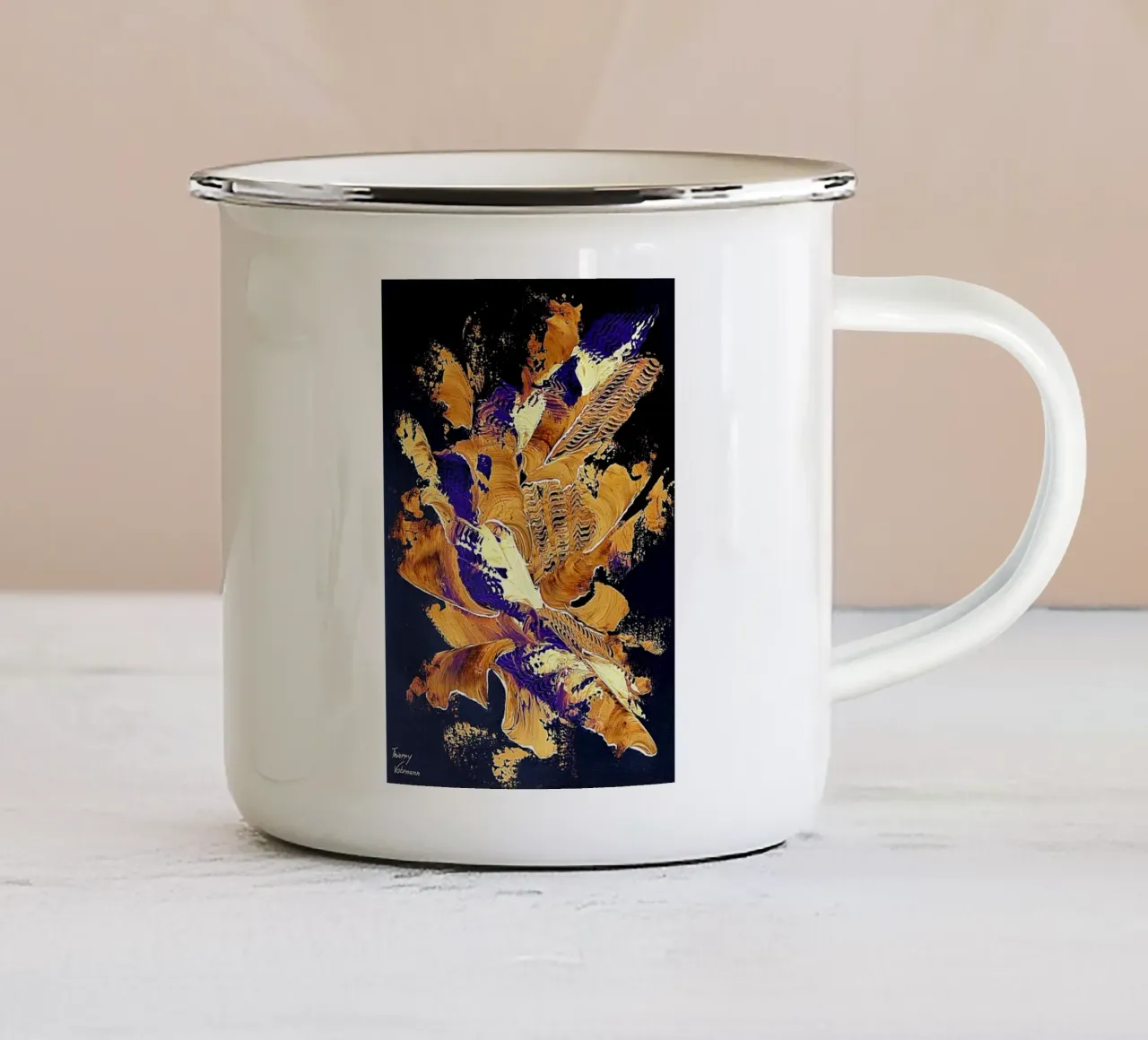 IDEAL GIFT 98 invers. tazza in smalto da Thierry Vobmann Abstract painting