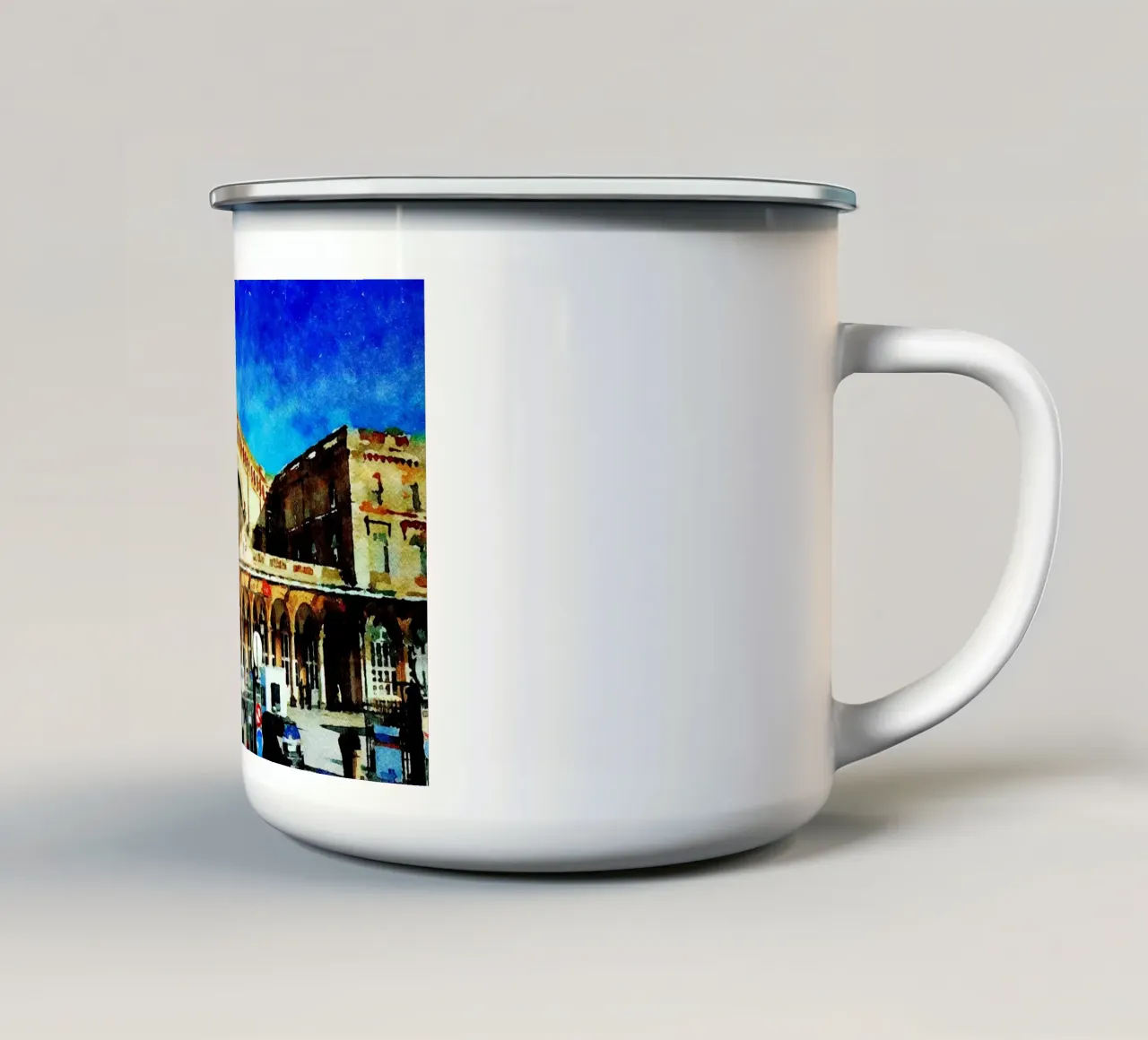 A Parigi tazza in smalto da Massimo Frascogna
