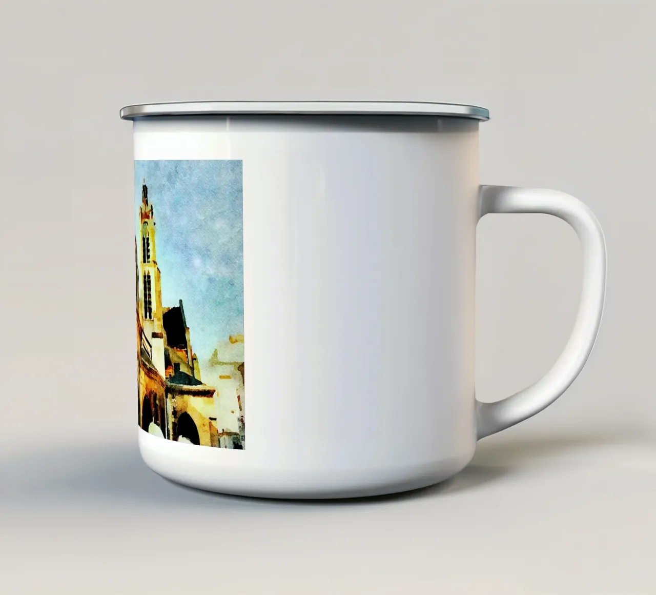 A Parigi tazza in smalto da Massimo Frascogna