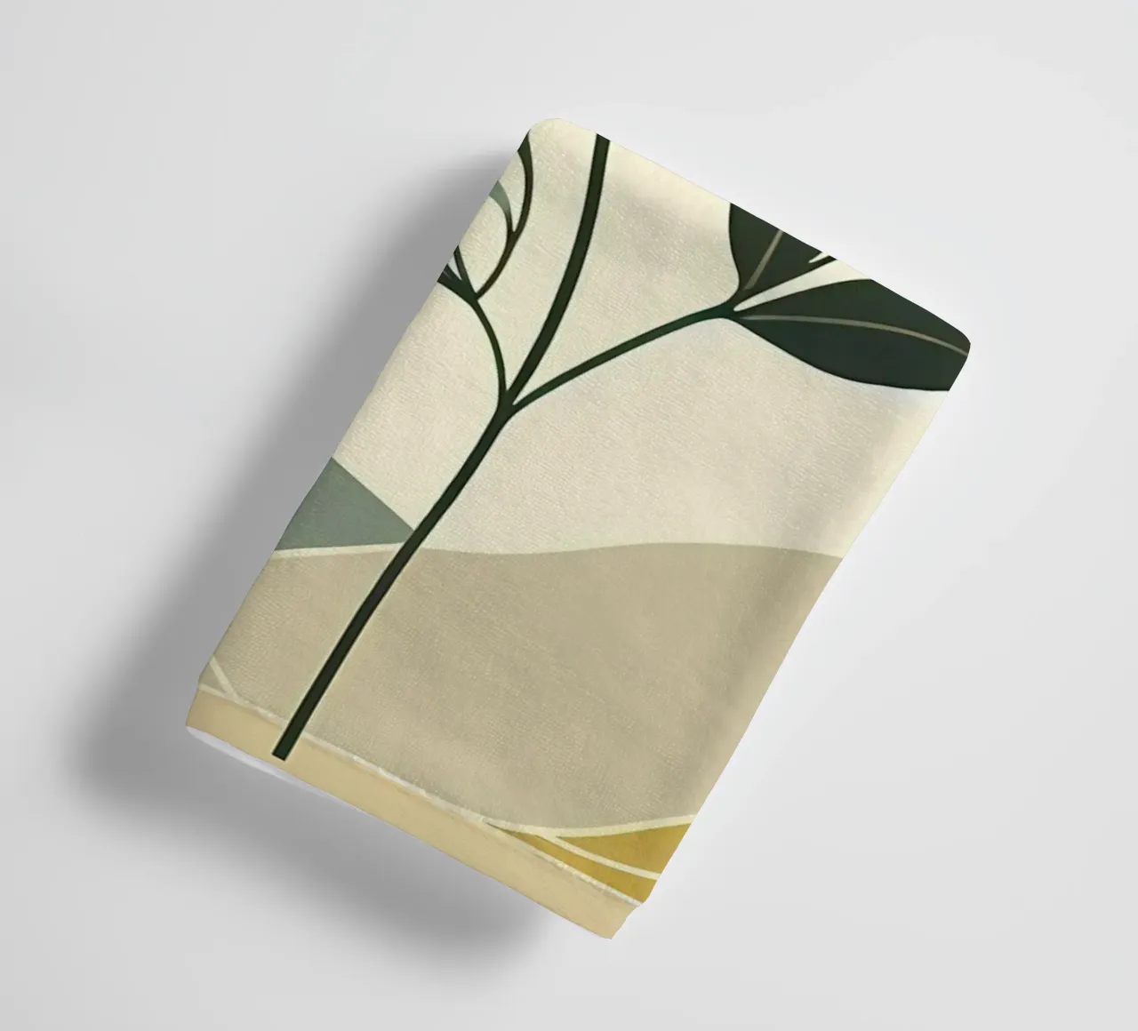 Dessin au trait minimaliste d'une rose jaune serviette de bain de Bloom And Brush