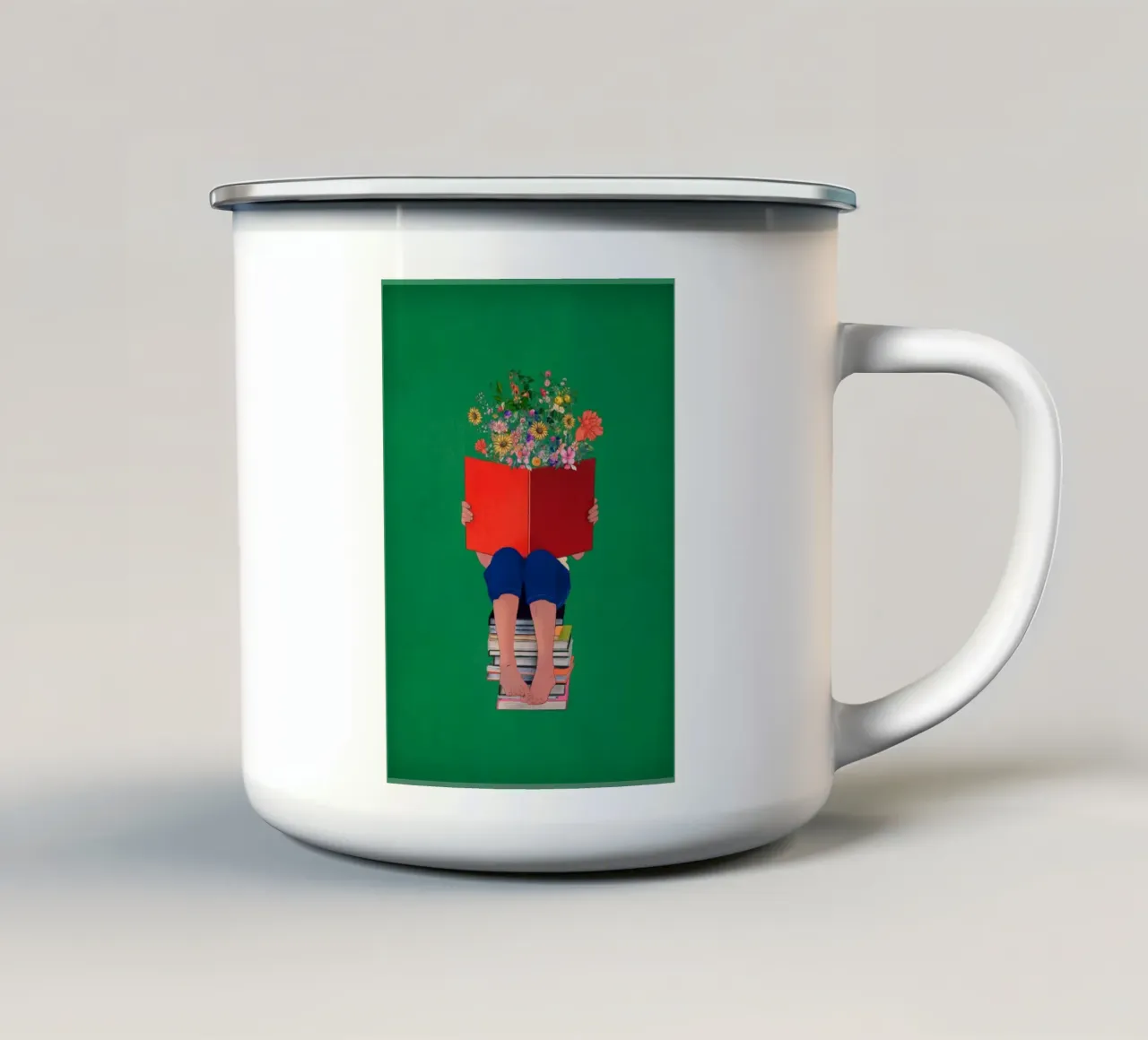 Piccolo sognatore 2 tazza in smalto da dada22