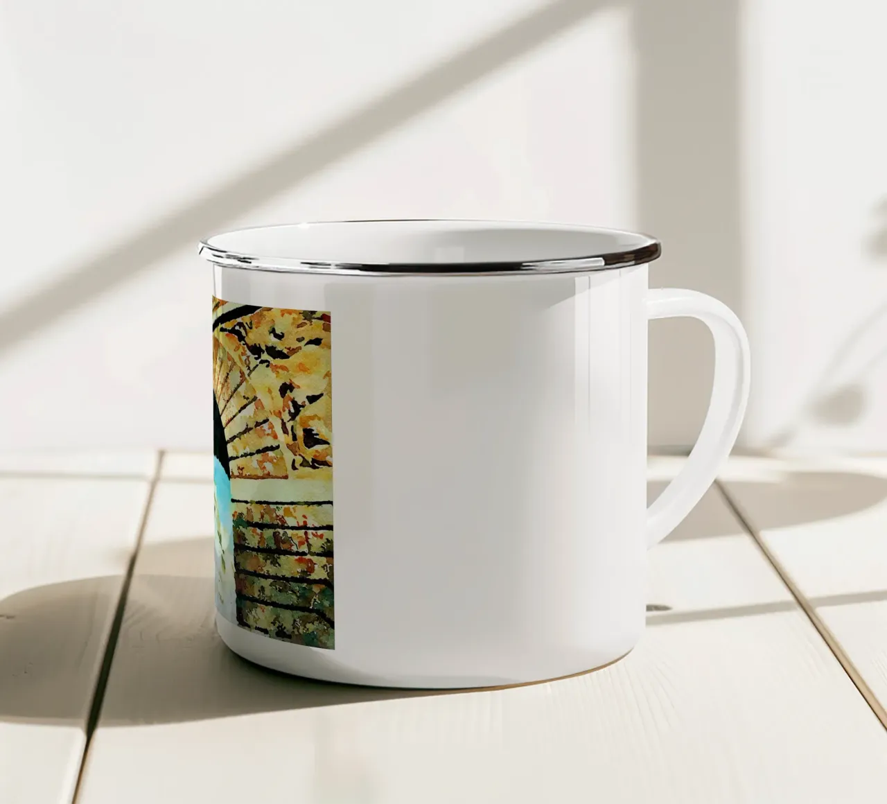 A Parigi tazza in smalto da Massimo Frascogna