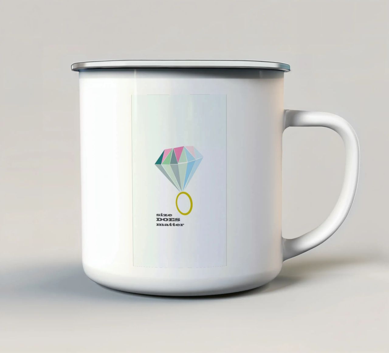 Size tazza in smalto da Trabolt Design