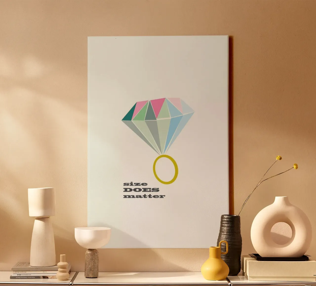 Size canvas met Baklijst van Trabolt Design