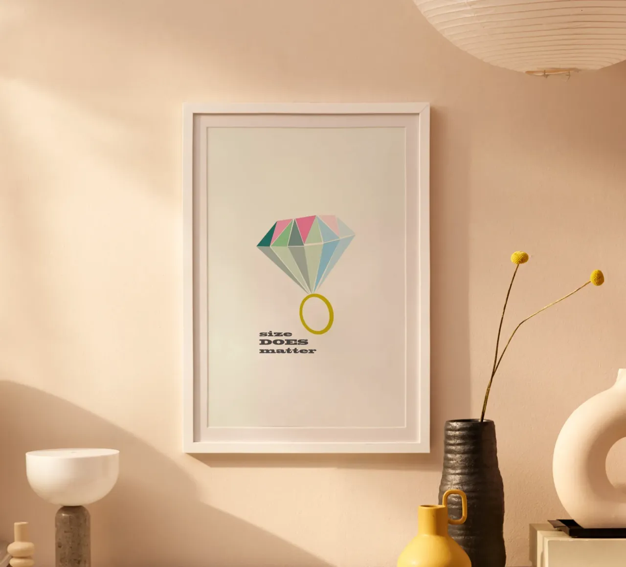 Size poster con telaio in legno da Trabolt Design