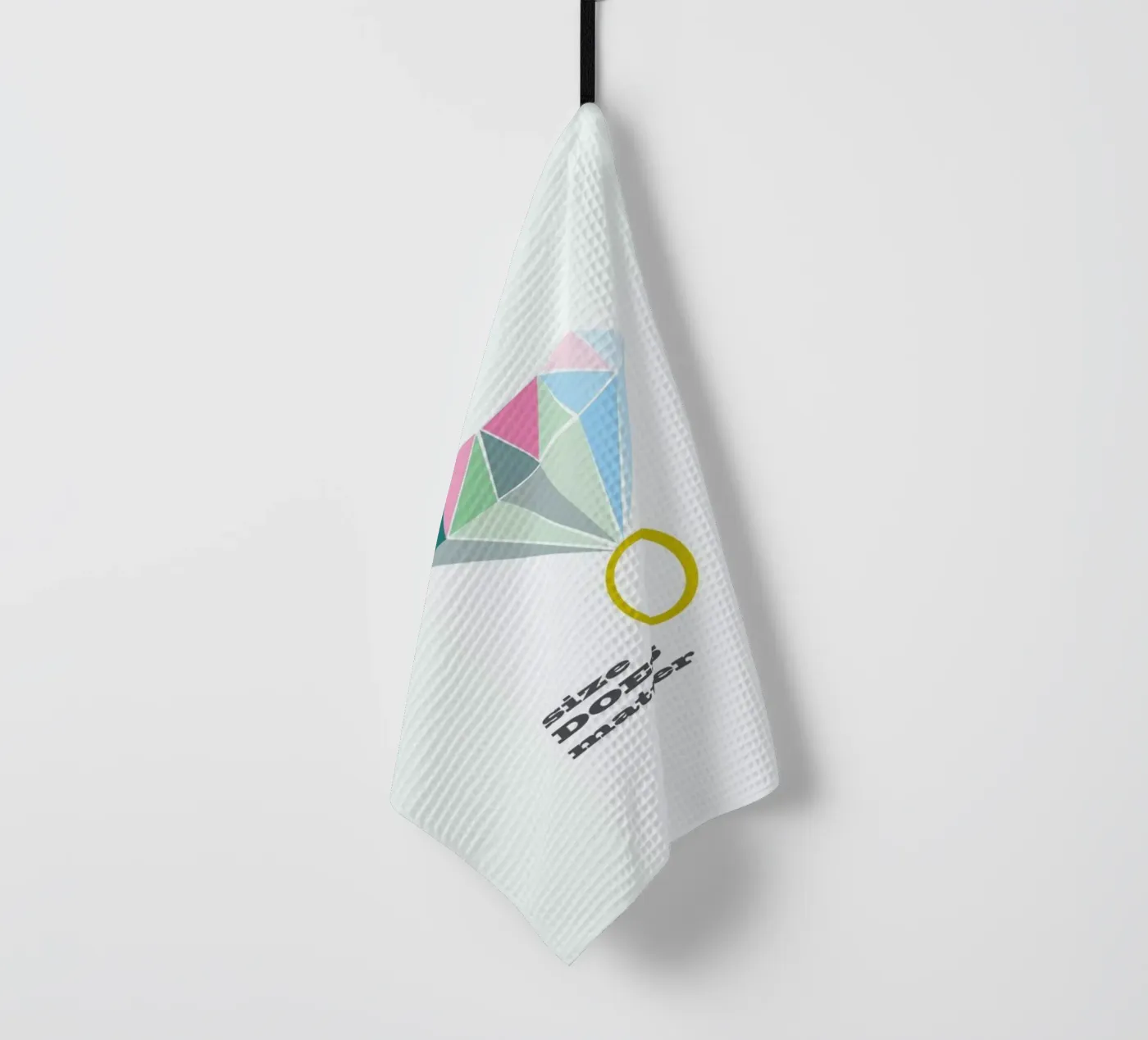 Size tea towel by Trabolt Design