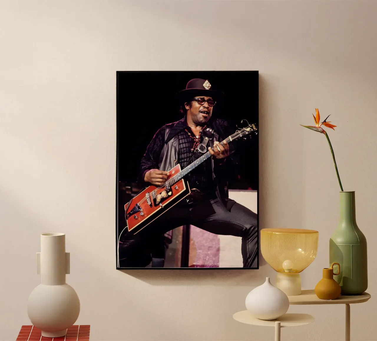 Bo Diddley plexiglass da Digital Street art