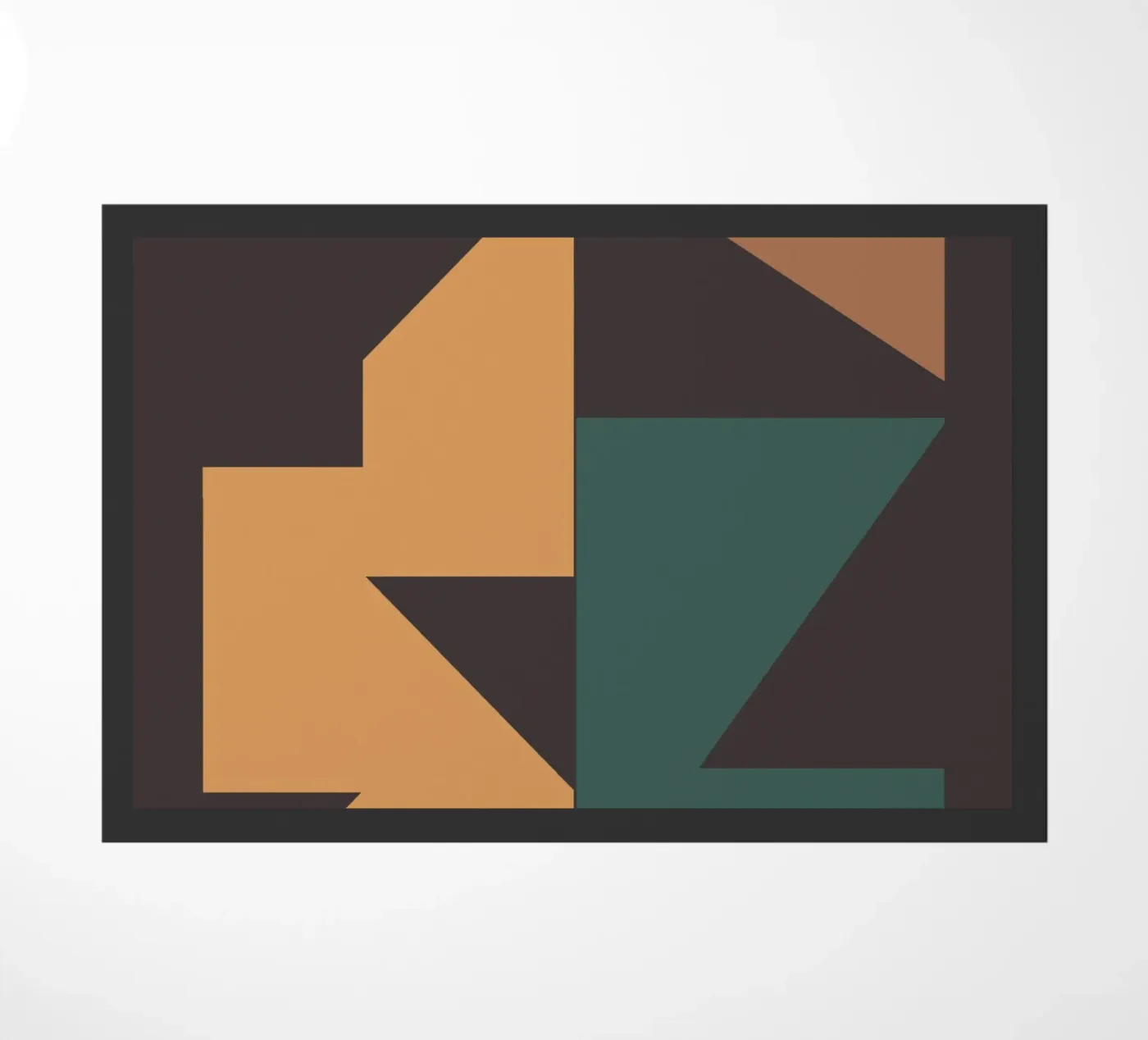 Abstract Blocks doormat by Gaite