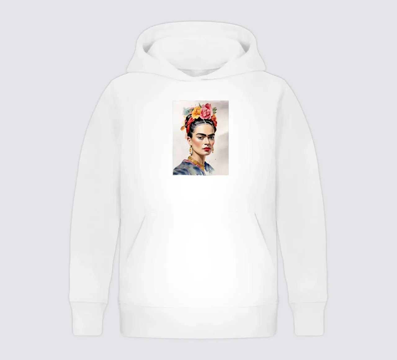 Frida Kahlo ad acquerello felpa bambino con cappuccio da 🎁 ARTVI-SHOP