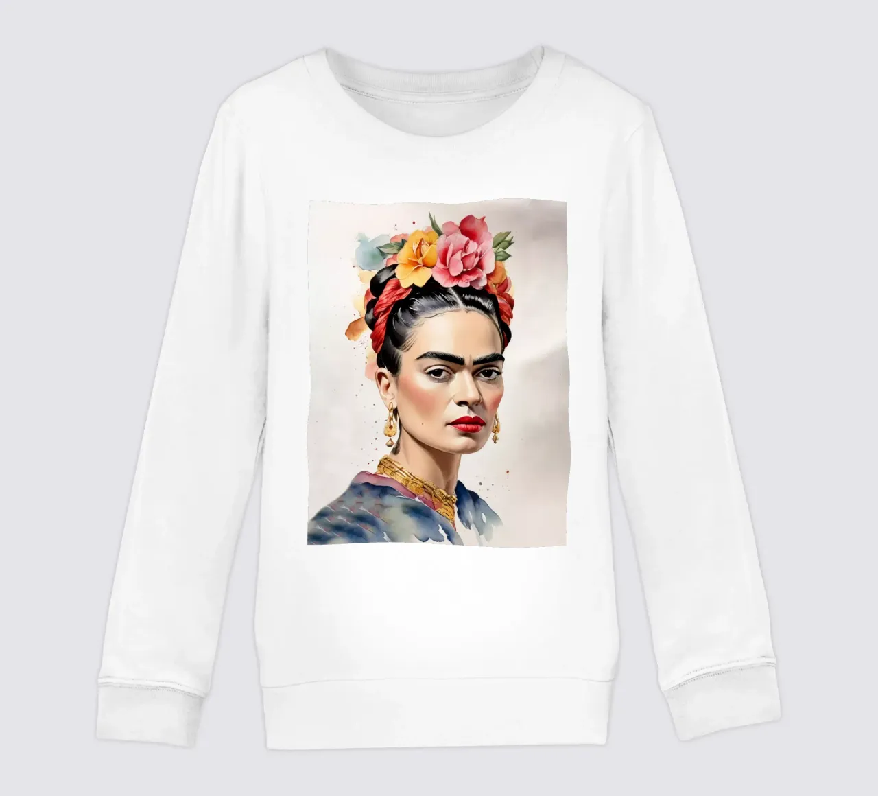 Frida Kahlo ad acquerello felpa bambino da 🎁 ARTVI-SHOP