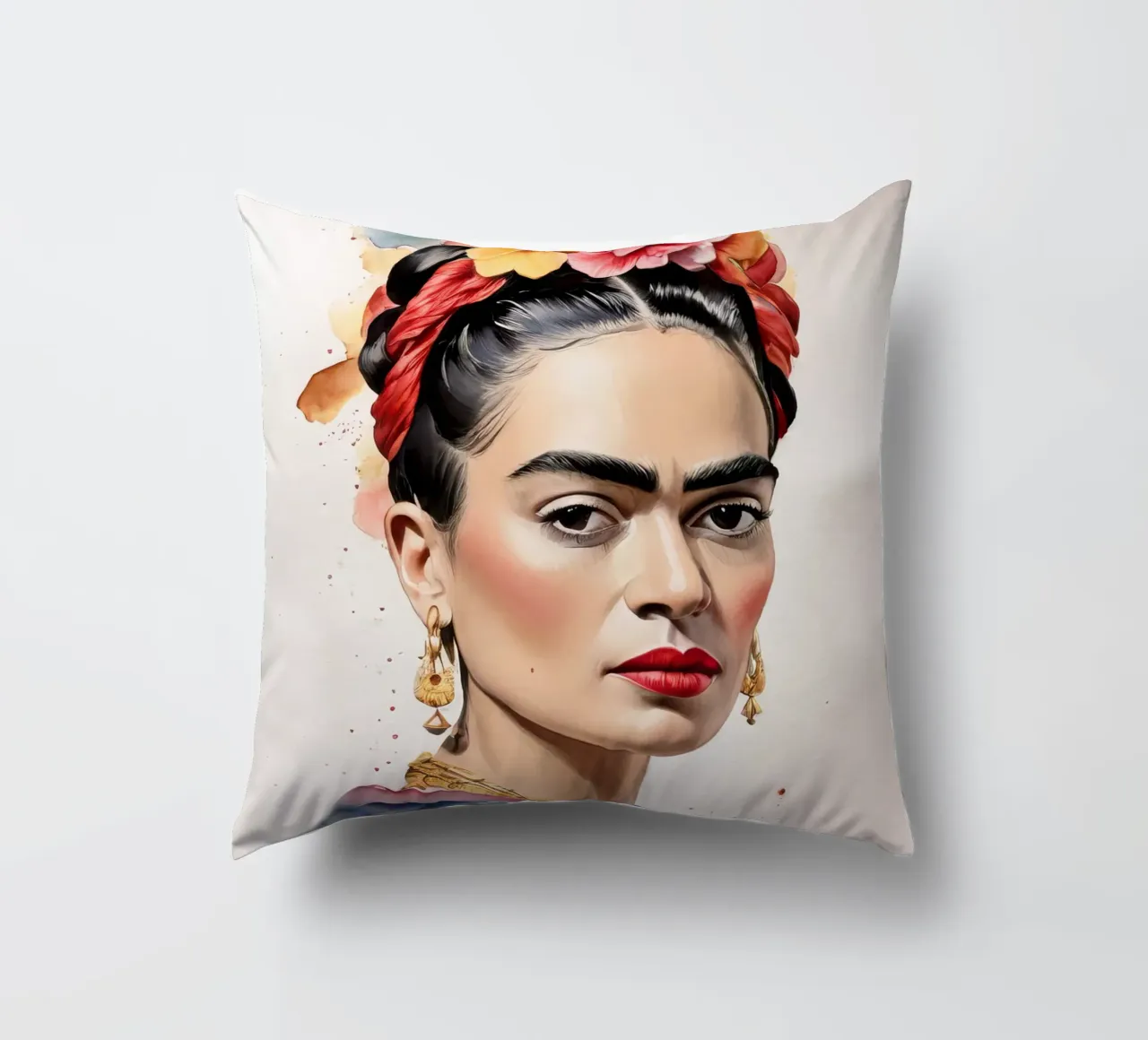 Frida Kahlo ad acquerello cuscino da 🎁 ARTVI-SHOP