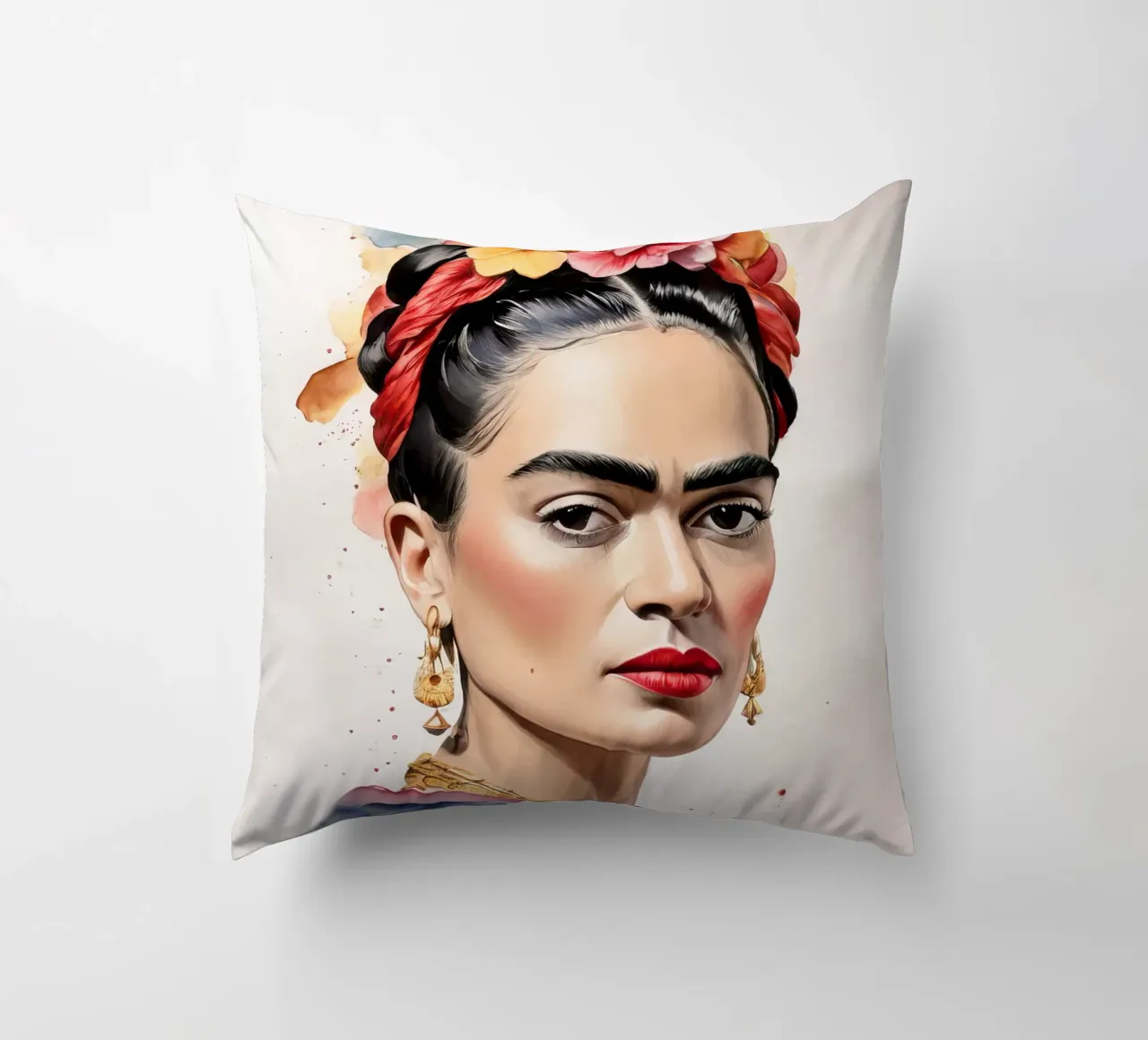 Frida Kahlo ad acquerello cuscino da 🎁 ARTVI-SHOP