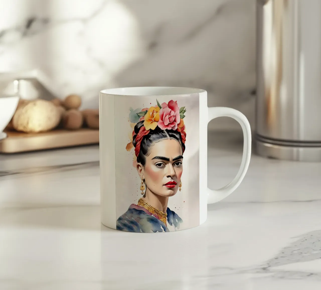 Frida Kahlo ad acquerello tazza in ceramica da 🎁 ARTVI-SHOP