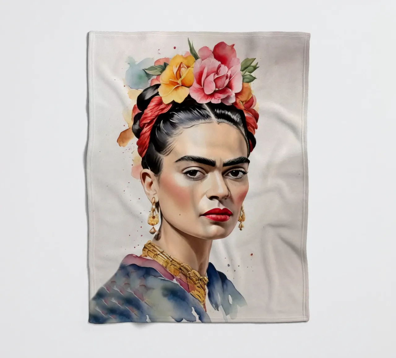 Frida Kahlo ad acquerello coperta in pile da 🎁 ARTVI-SHOP