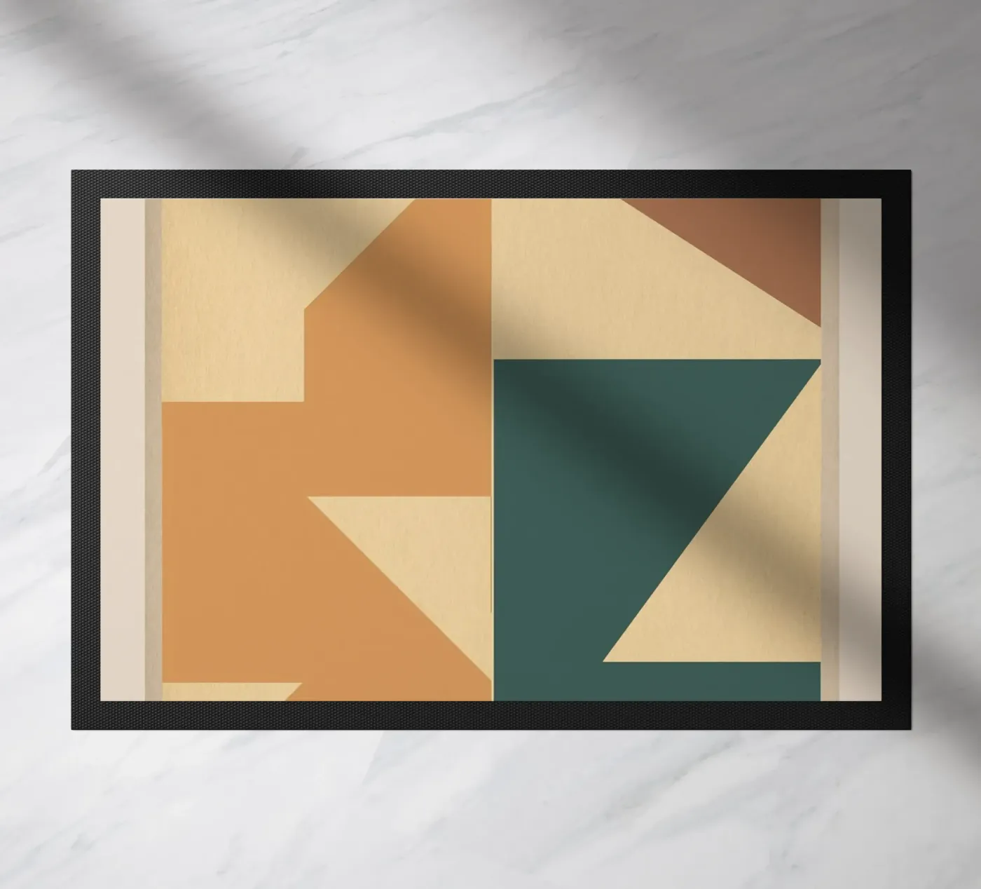 Framed Geometry doormat by Gaite
