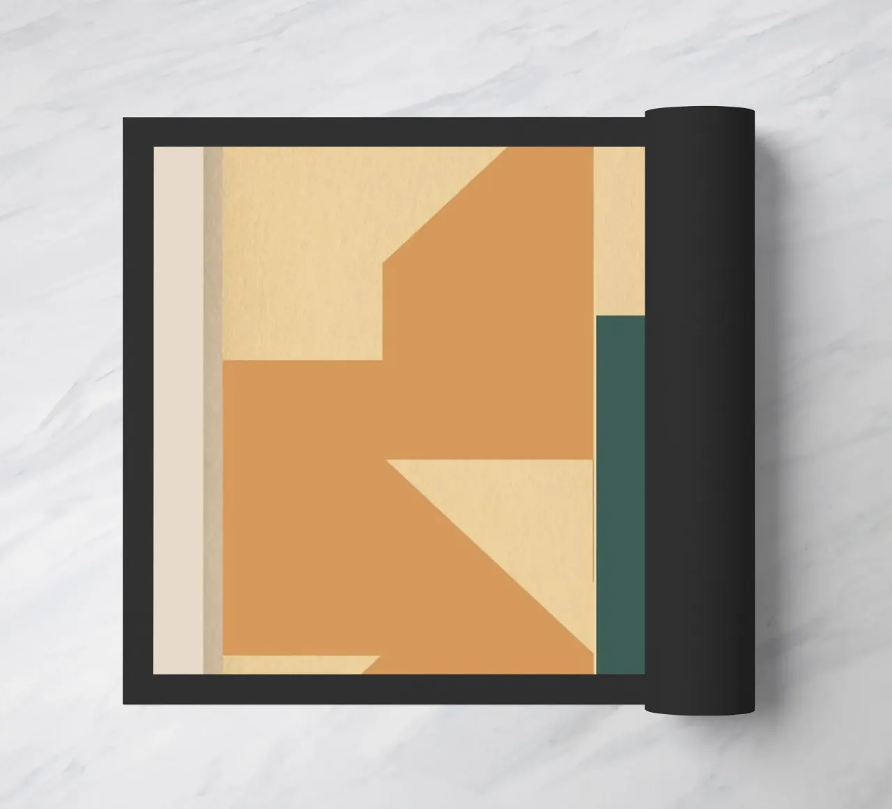 Framed Geometry doormat by Gaite