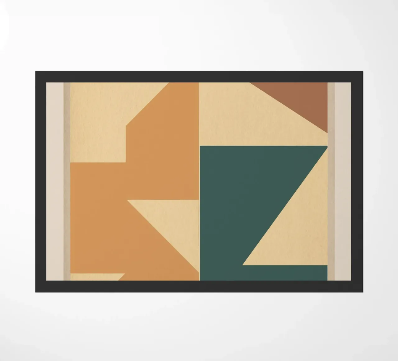 Framed Geometry doormat by Gaite
