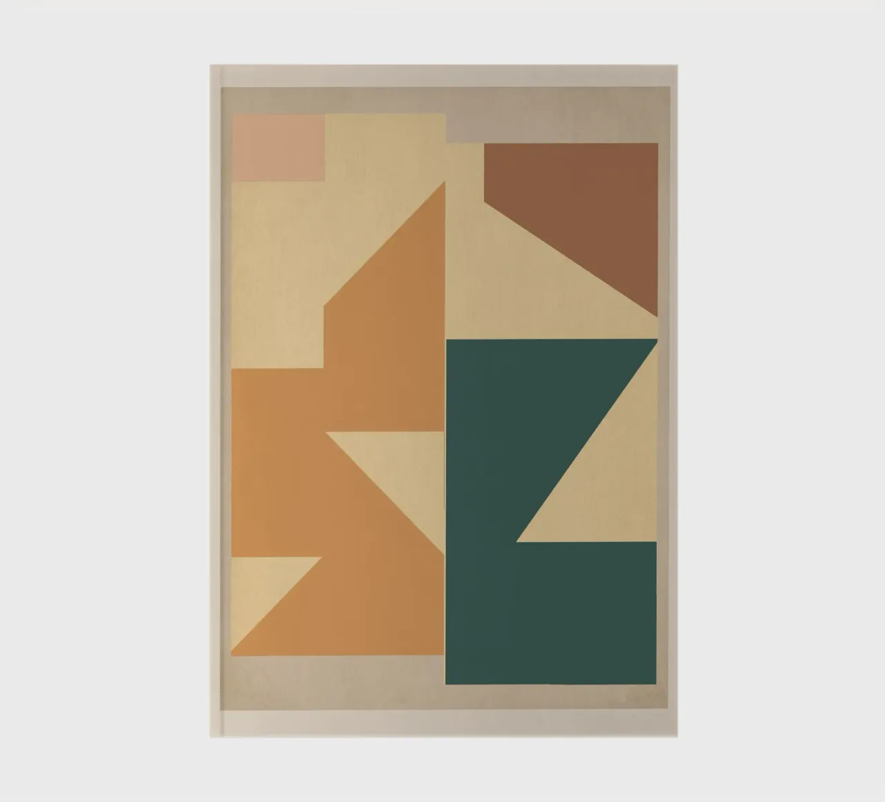 Framed Geometry notebook by Gaite