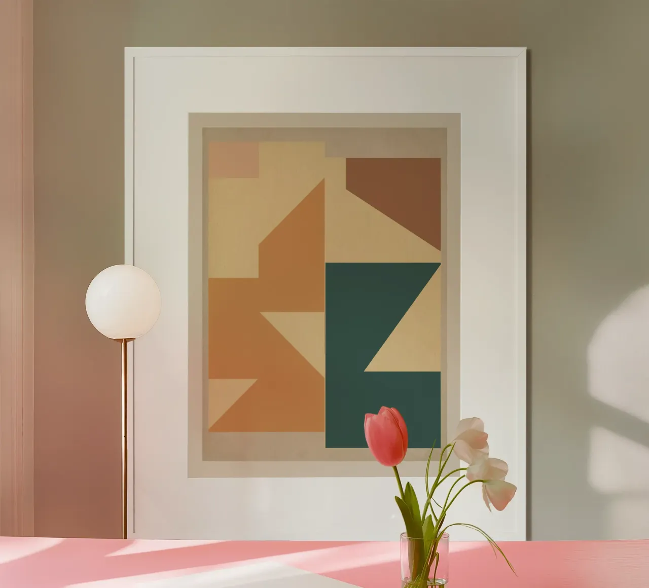 Framed Geometry poster by Gaite