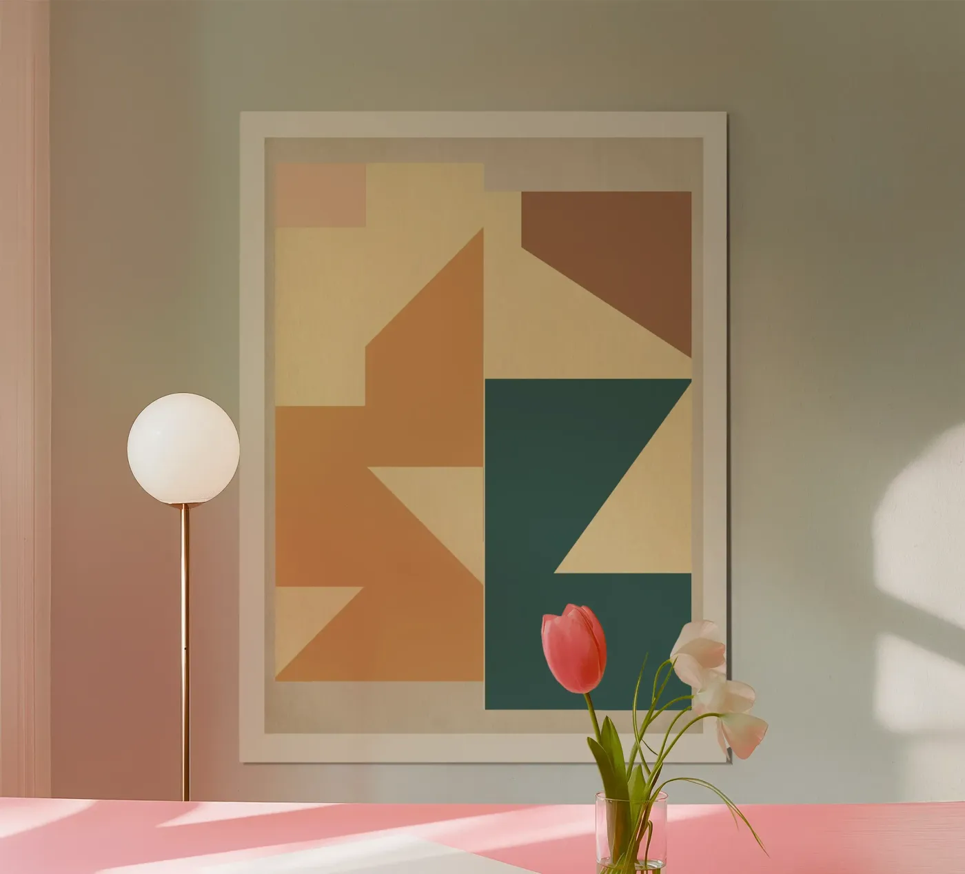 Framed Geometry poster by Gaite