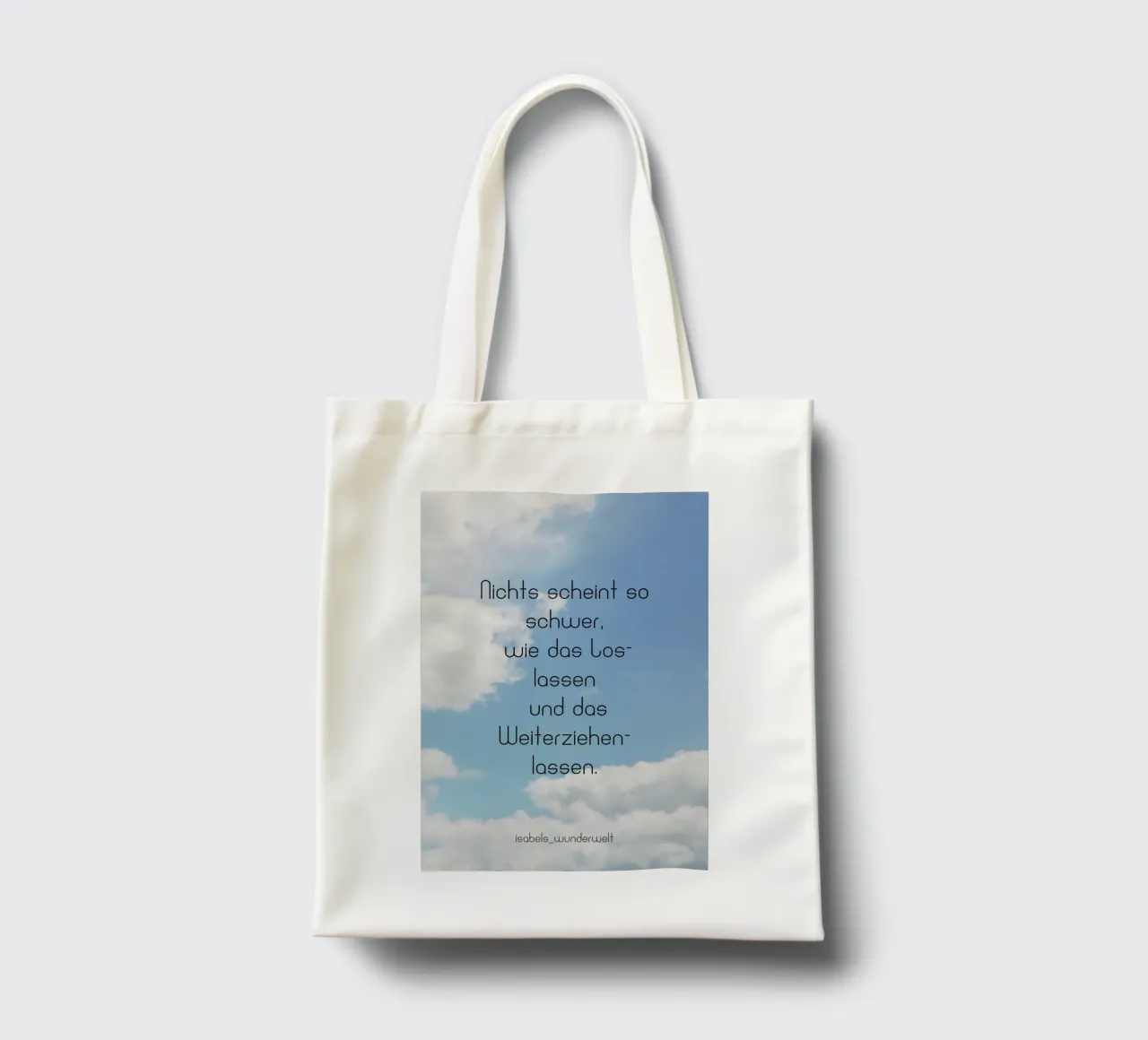 Das Loslassen borsa in juta da AESTHETIC VIBES by Isabel