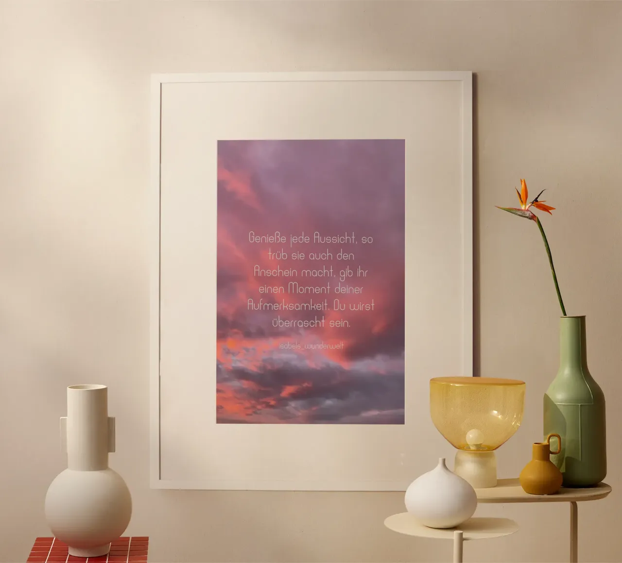 Die Aussicht carta hahnemühle da AESTHETIC VIBES by Isabel