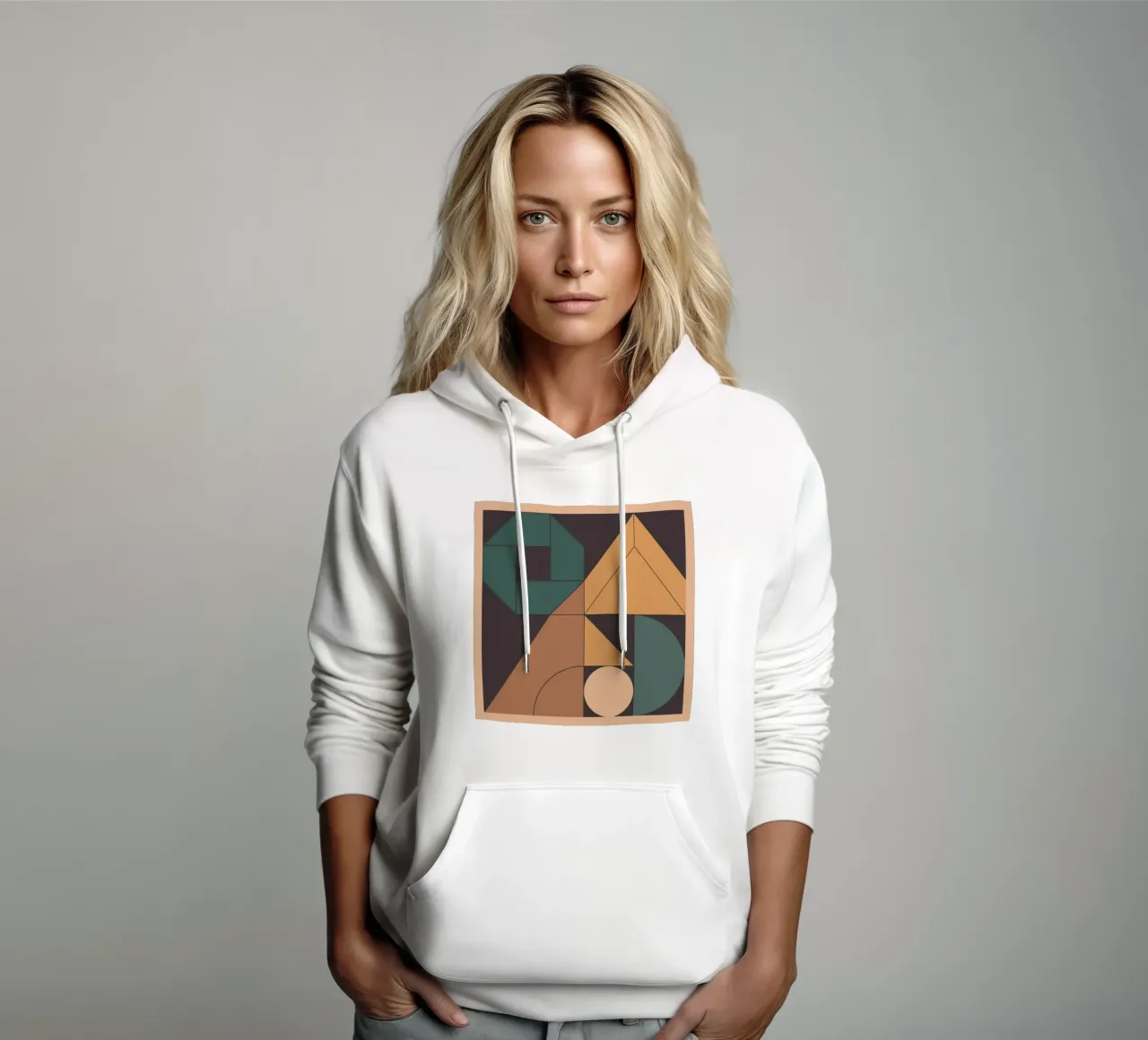 Retro Geometry felpa con cappuccio da Gaite
