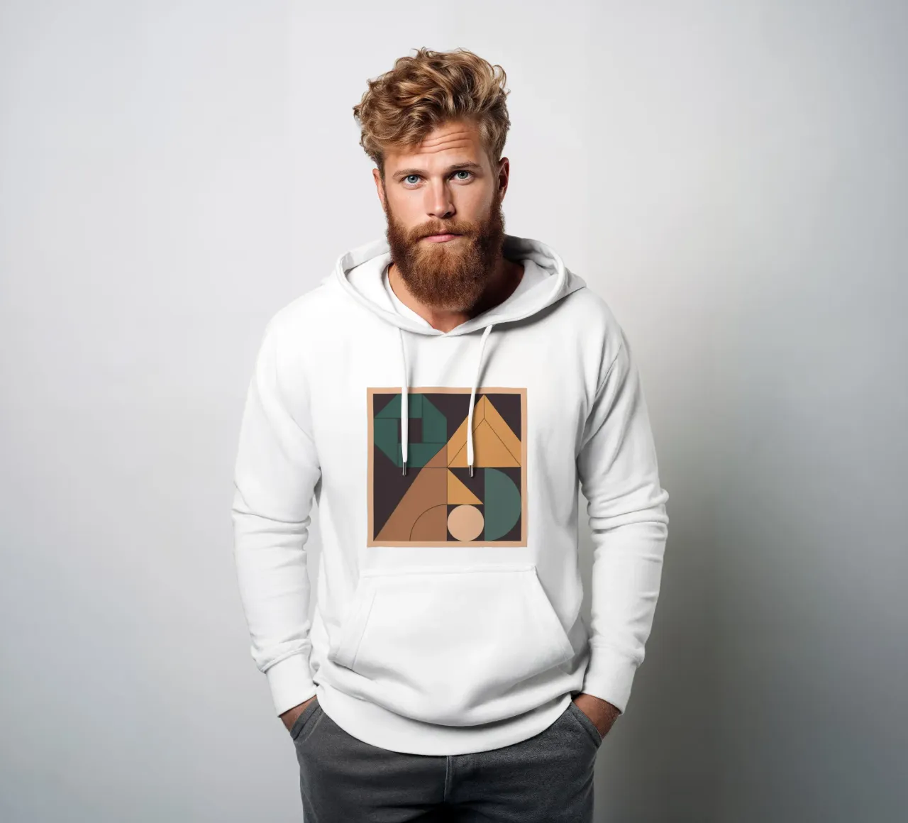 Retro Geometry felpa con cappuccio da Gaite