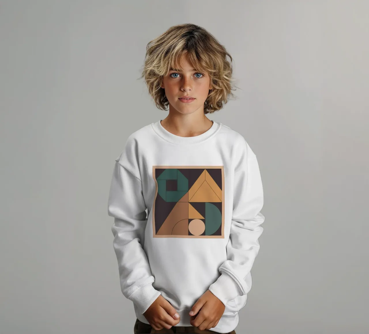 Retro Geometry felpa bambino da Gaite