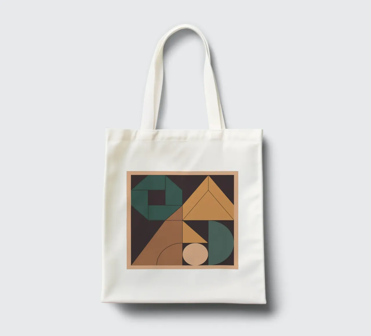 Retro Geometry borsa in juta da Gaite