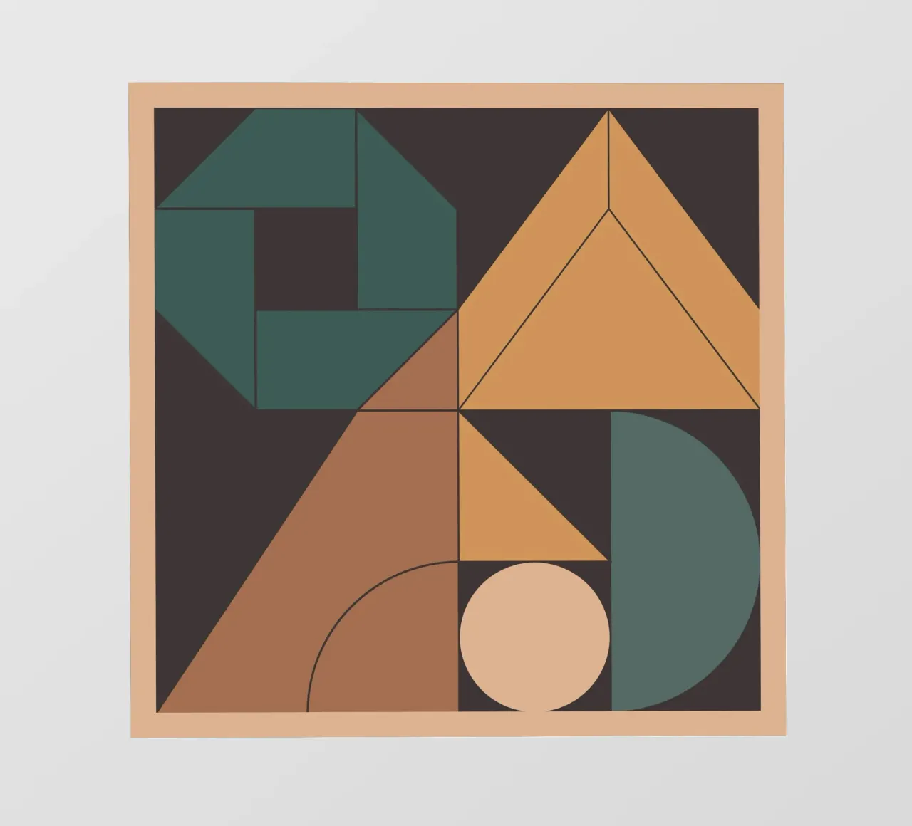 Retro Geometry telo in pvc da Gaite