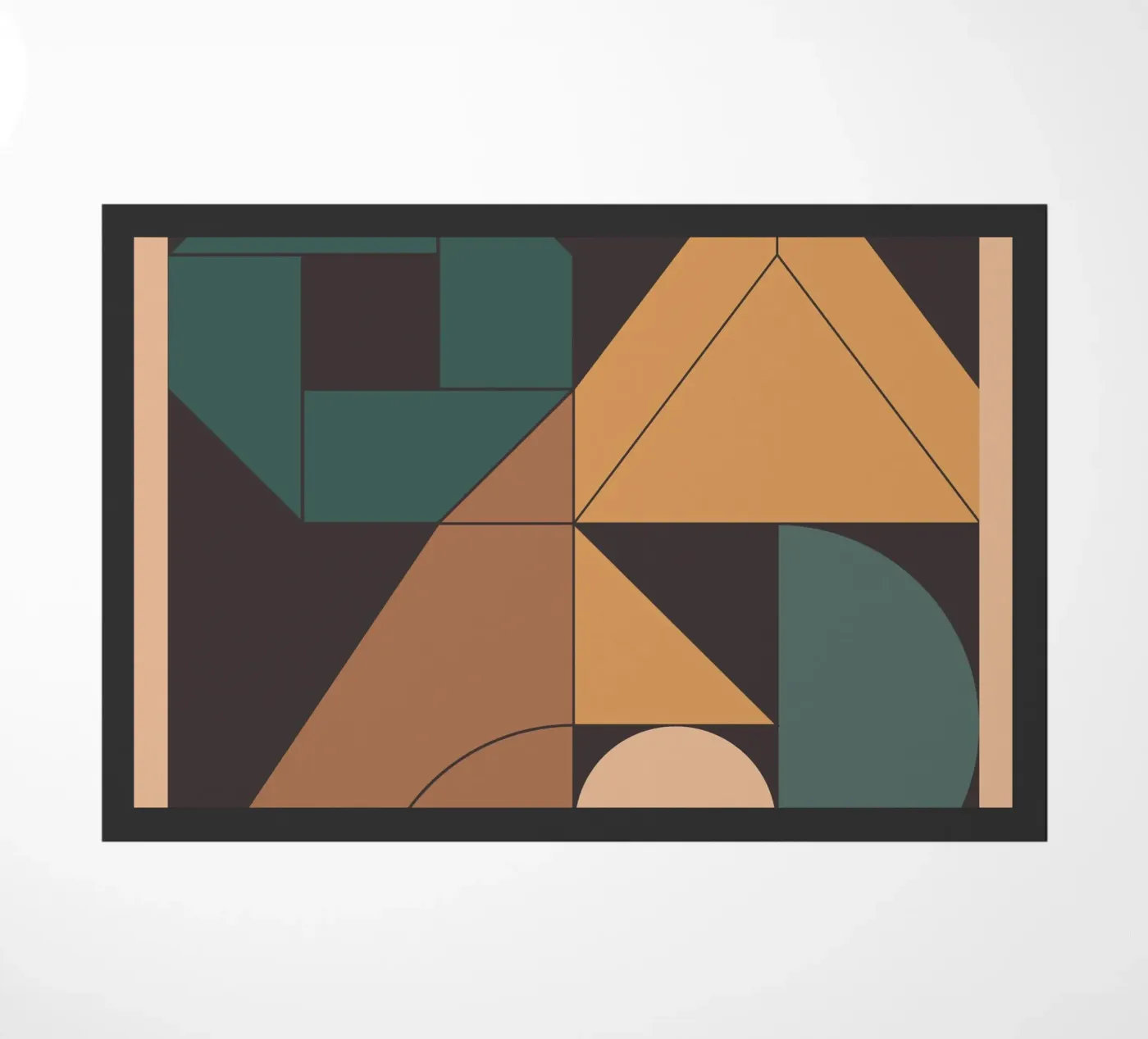 Retro geometrie deurmat van Gaite