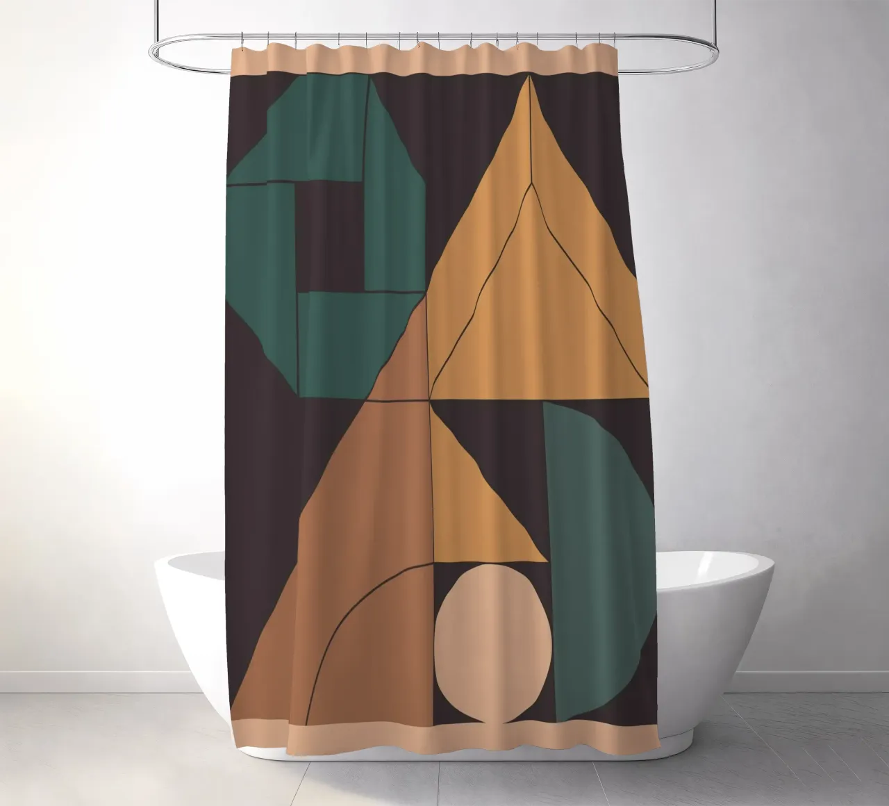 Retro Geometry tenda da doccia da Gaite