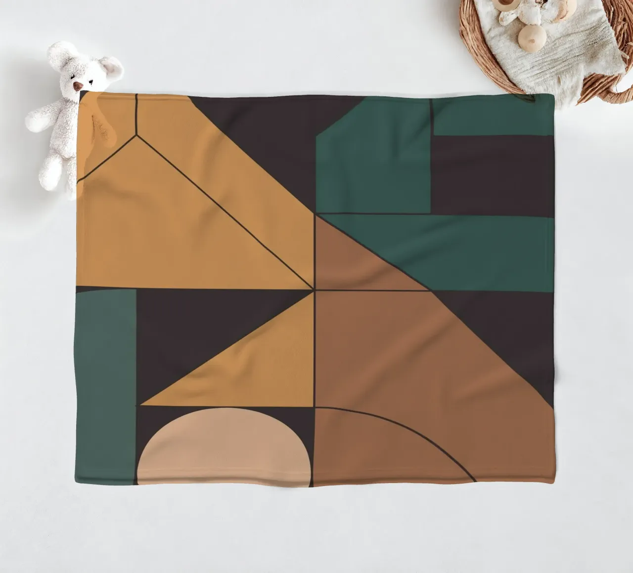 Retro Geometry coperta in pile da Gaite