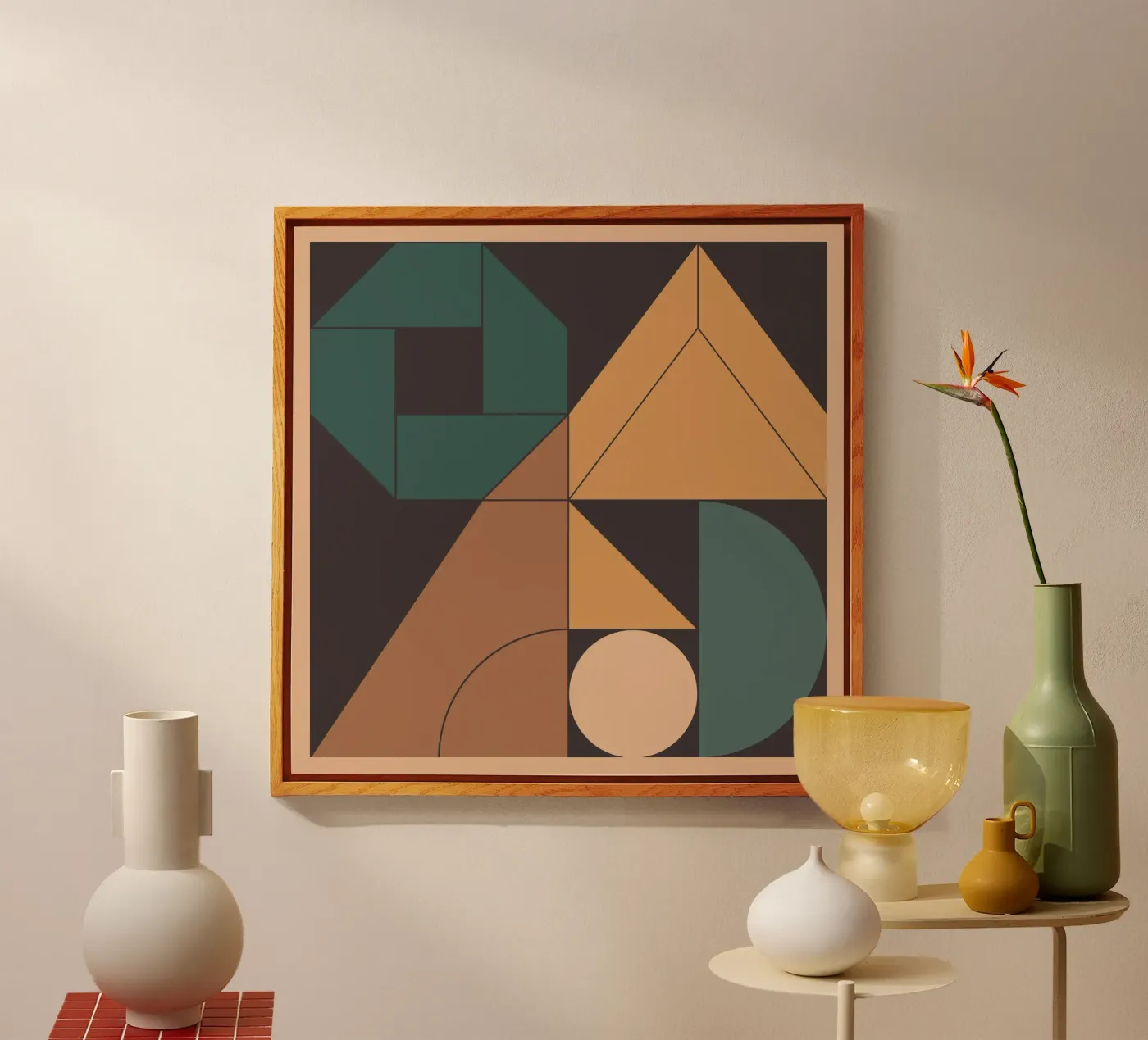 Retro-Geometrie Acryl-Glas von Gaite