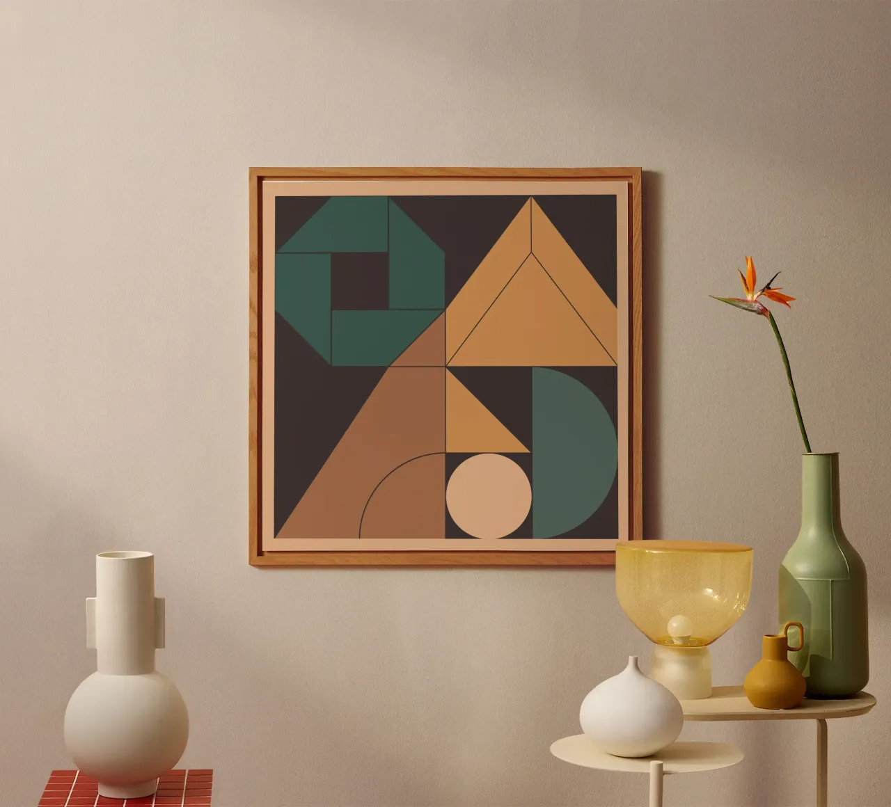 Retro Geometry alluminio dibond da Gaite