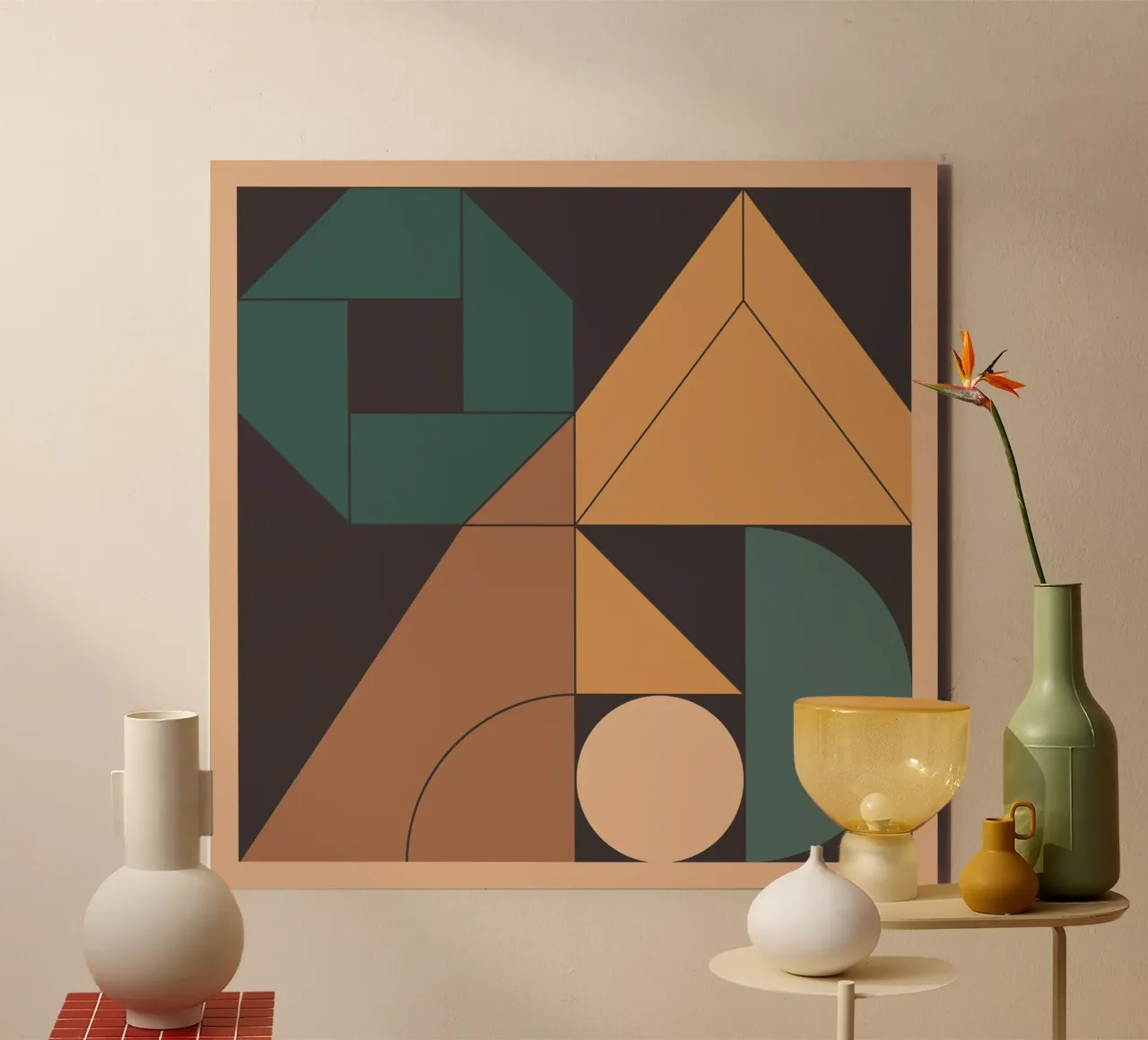 Retro Geometry alluminio dibond da Gaite