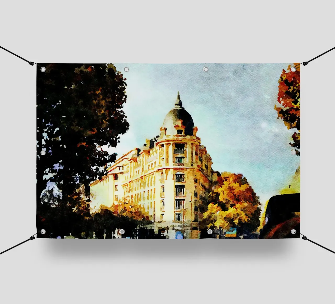A Parigi telo in pvc da Massimo Frascogna