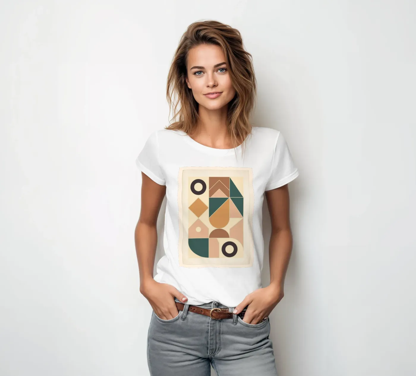 Moduli strutturati t-shirt da donna da Gaite