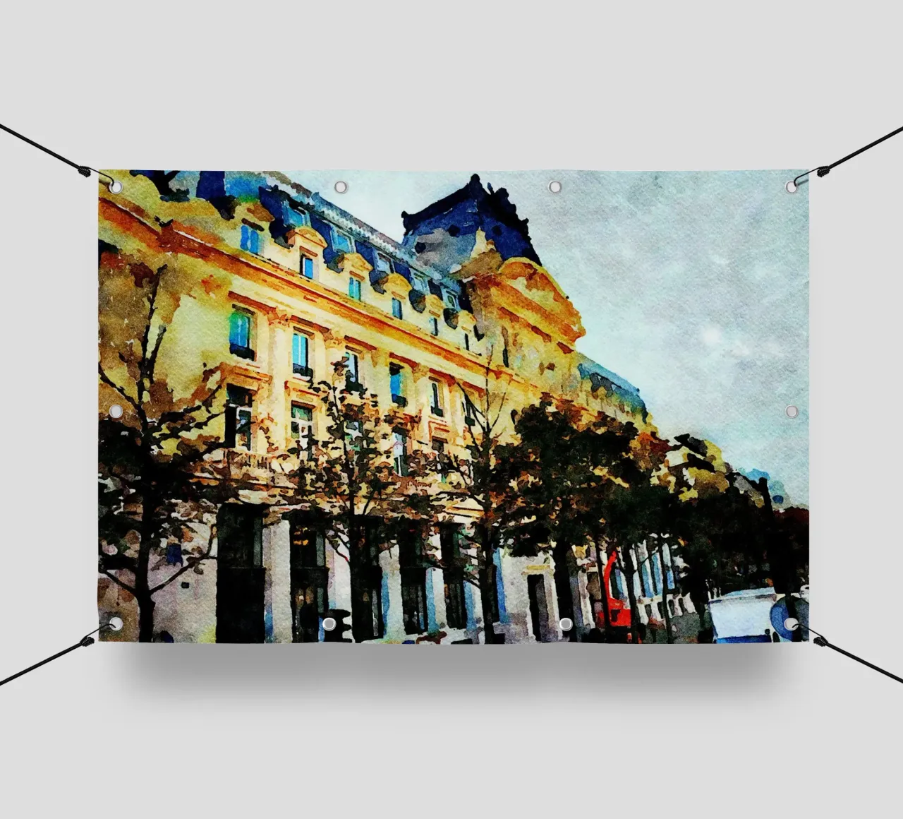 A Parigi telo in pvc da Massimo Frascogna