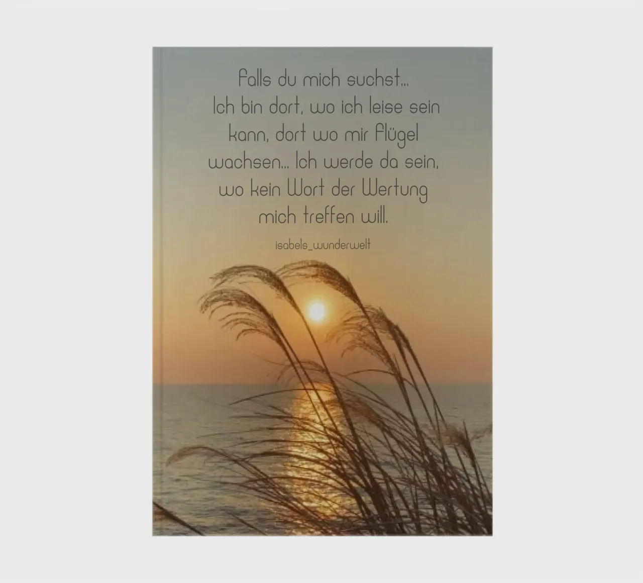 Falls du mich suchst notebook by AESTHETIC VIBES by Isabel