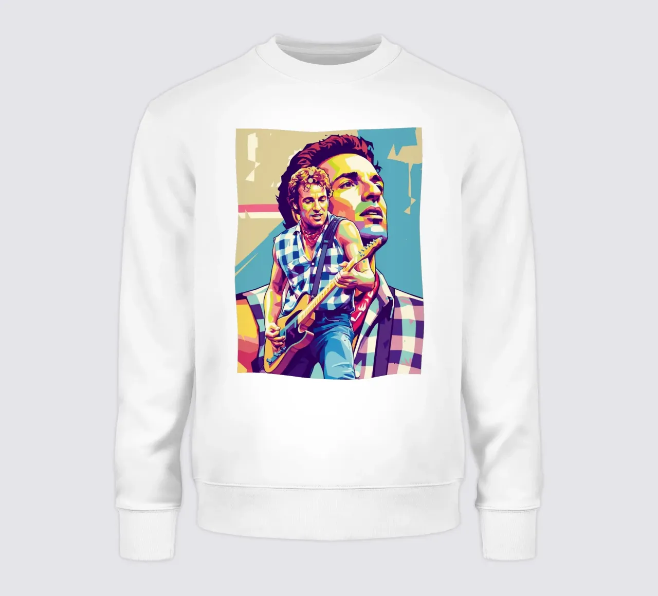Bruce Springsteen pop art felpa da Hantamrata