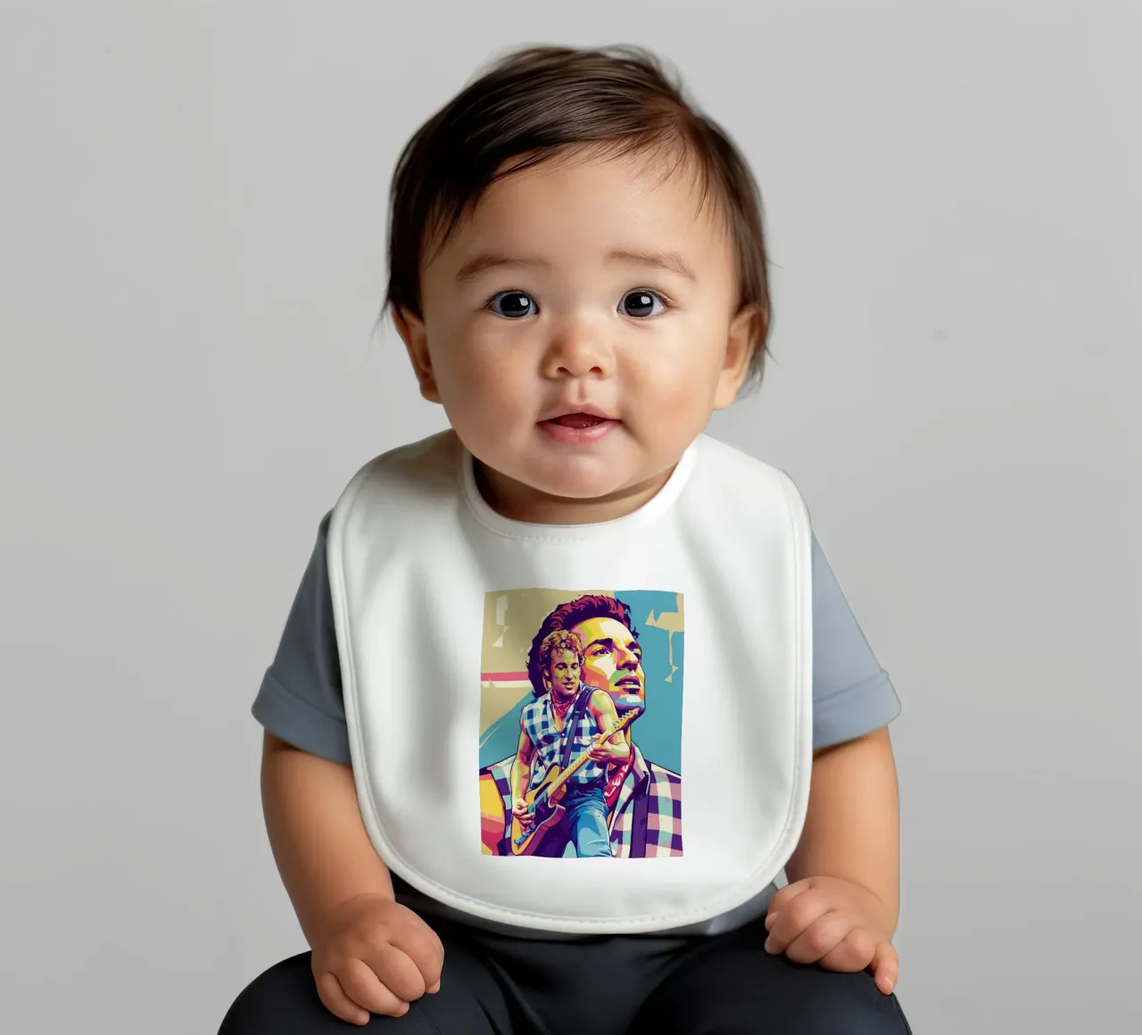 Bruce Springsteen pop art bavaglino da Hantamrata