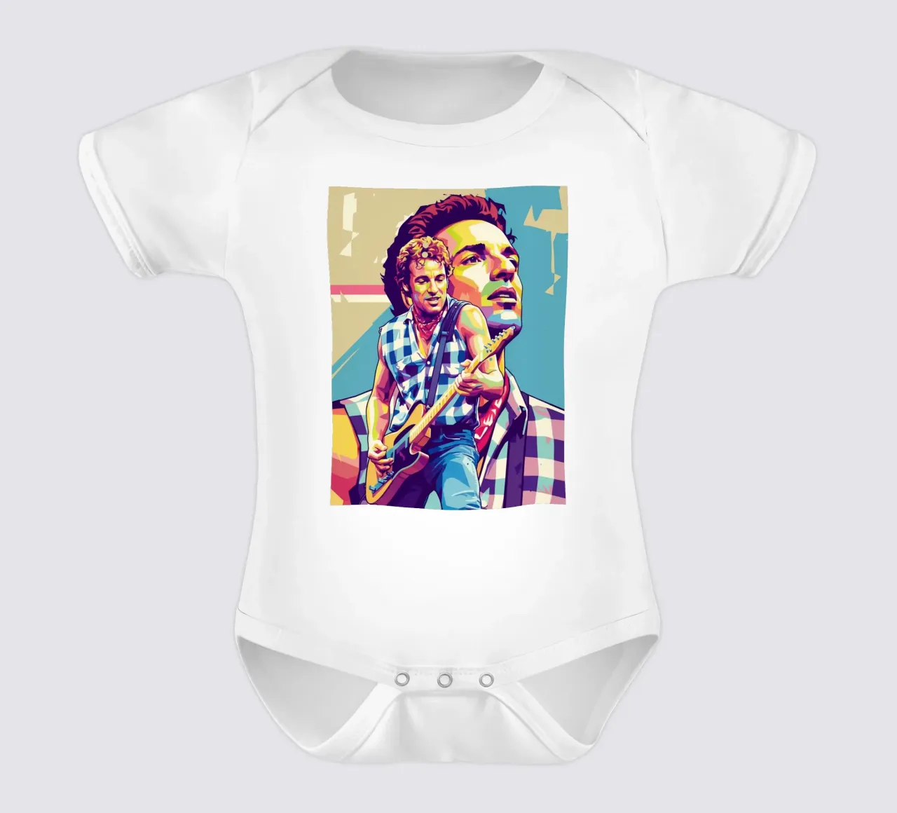 Bruce Springsteen pop art body neonato maniche corte da Hantamrata