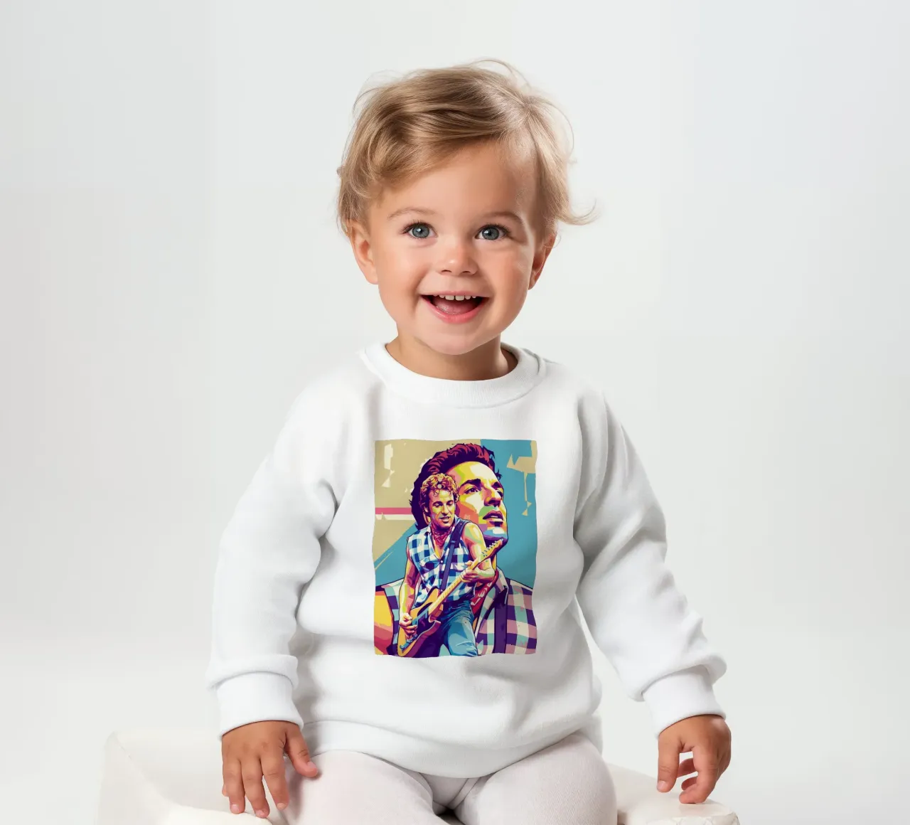 Bruce Springsteen pop art felpa neonato da Hantamrata