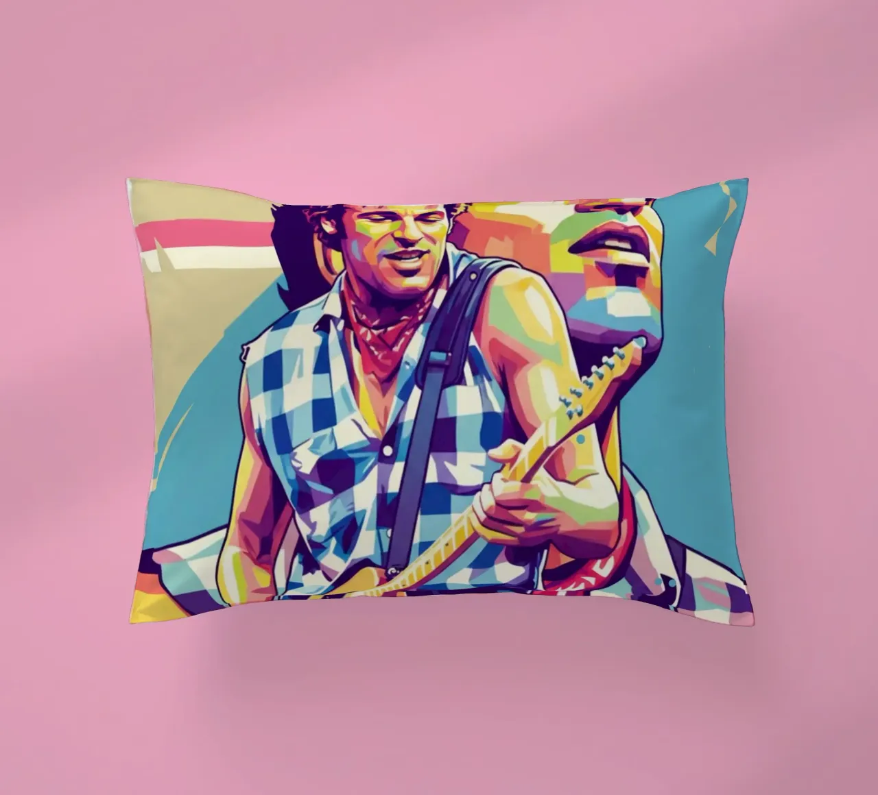 Bruce Springsteen pop art cuscino da Hantamrata