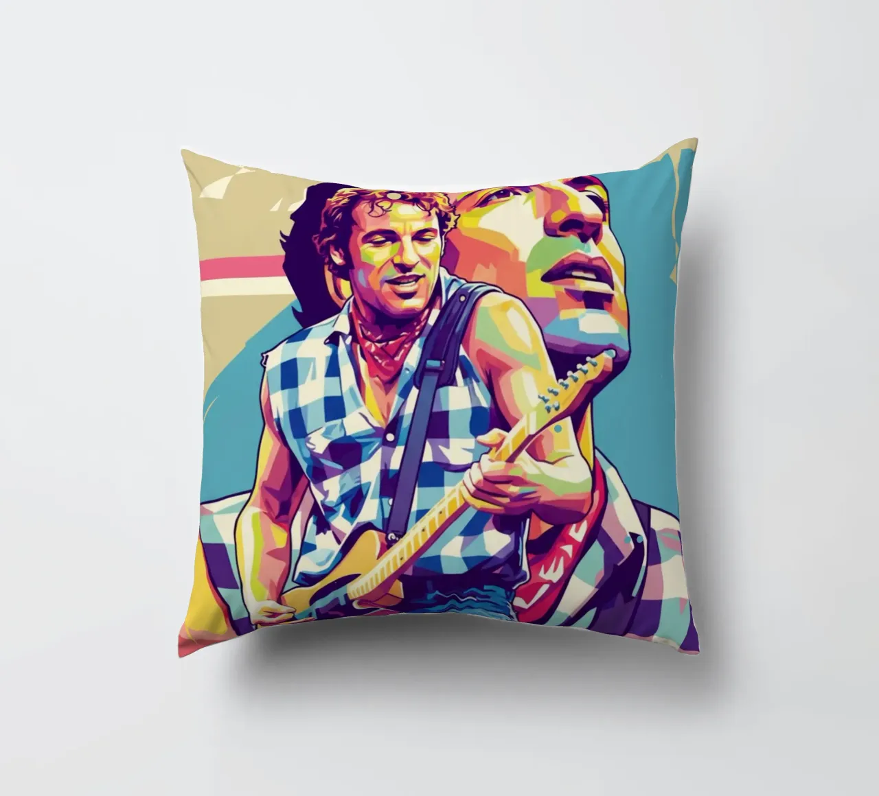 Bruce Springsteen pop art cuscino da Hantamrata