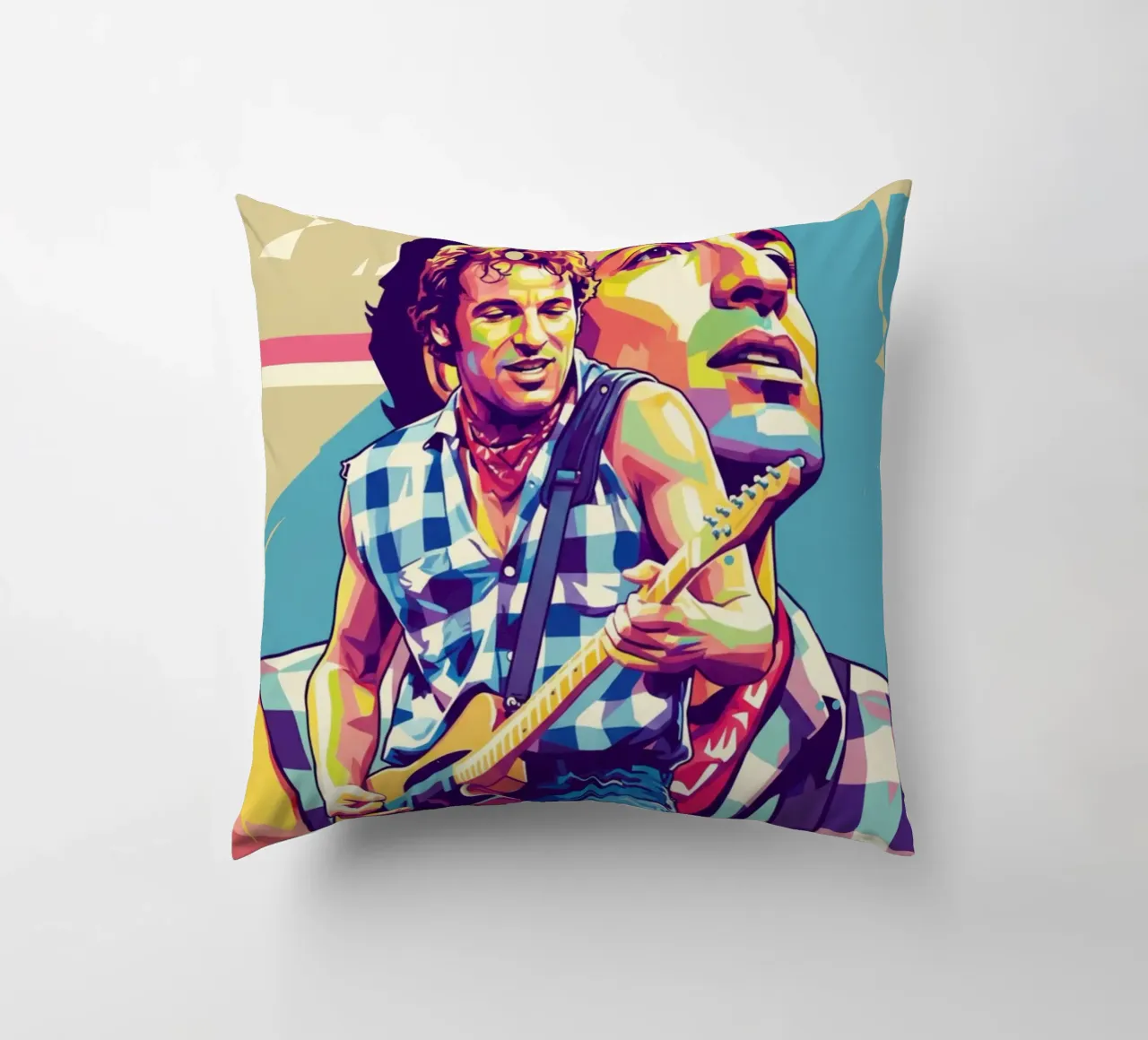 Bruce Springsteen pop art cuscino da Hantamrata