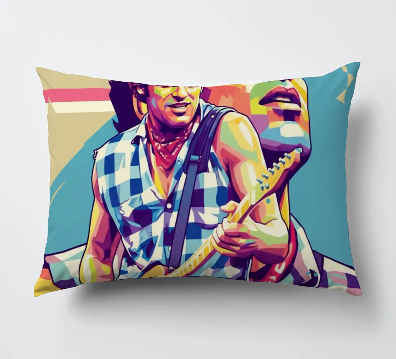 Bruce Springsteen pop art cuscino da Hantamrata