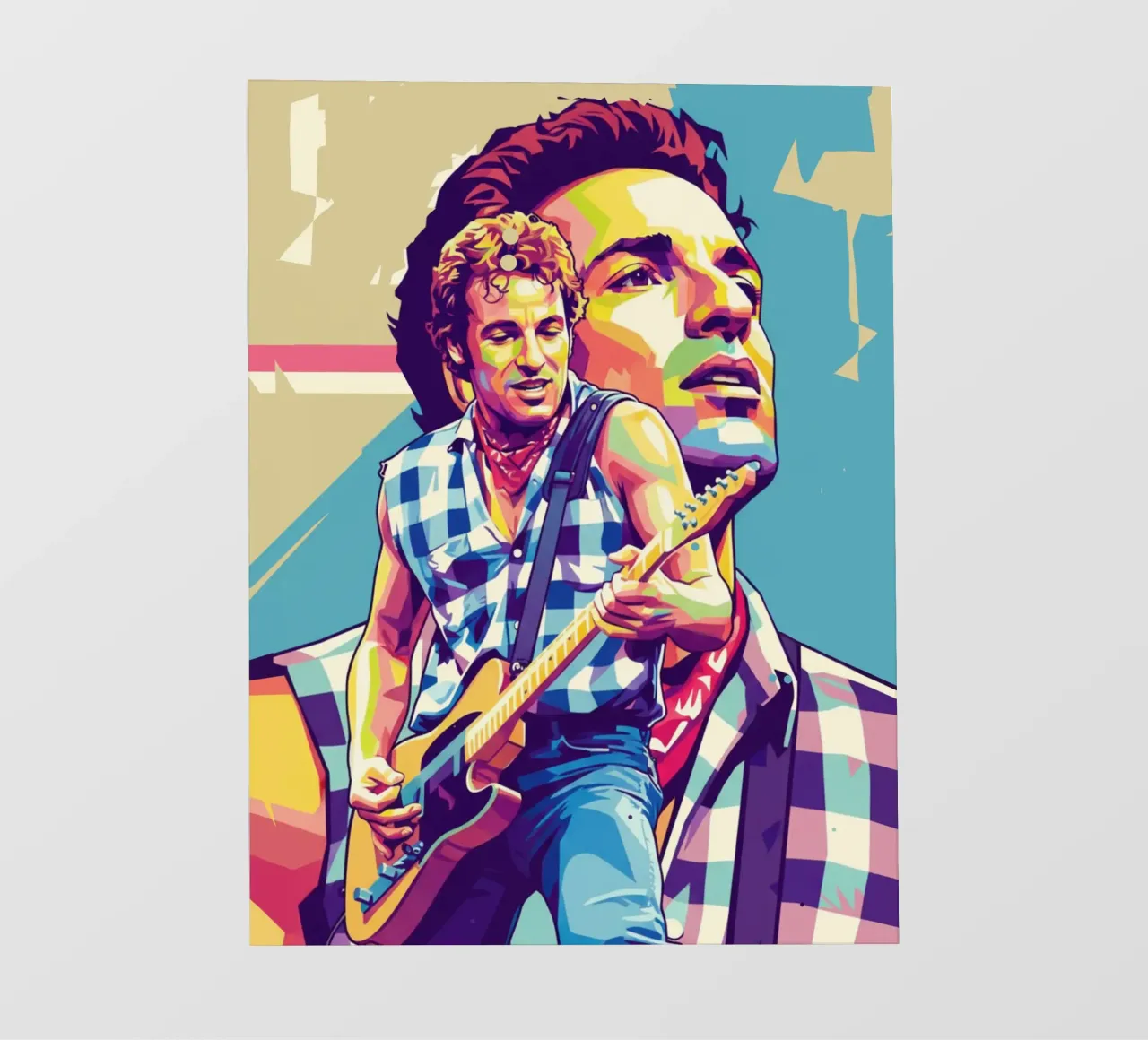 Bruce Springsteen pop art pellicola backlit da Hantamrata